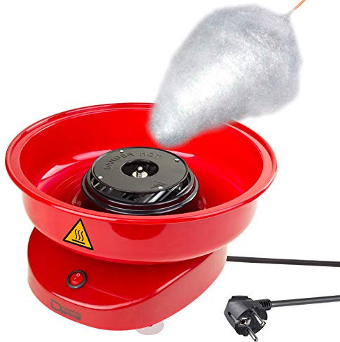 Zuckerwatte Maschine Maker Zuckerwattegerät Zuckerwatteautomat 31 cm 500 W Watt rot