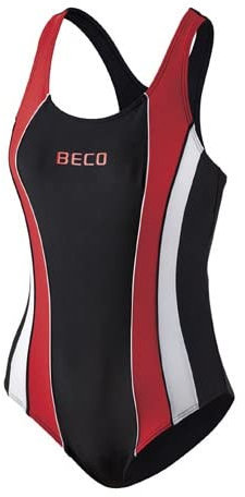 Beco Damen Schwimmanzug-Basics, Rot, 46, 6440