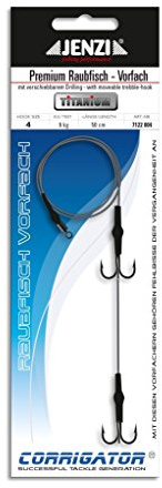 JENZI Raubfisch-System Deluxe Titan Material Hakengröße 4 50 cm 9,0kg