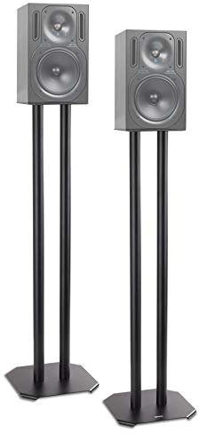 Duronic SPS1022/80 Lautsprecherständer – 80 cm hoch – mit Sand – Kegel zur Reduzierung von Vibrationen – universelle Kompatibilität mit Lautsprechern HiFi/Stereo/Heimkino 5.1