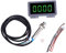Hall-Näherung Schalter Magnet-Sensor Drehzahl Messer, Grüner 4-stelliger LED-Motor-Drehzahl Messer für Kettensäge-Rasenmäher-Luftkompressor-Generator (Tachometer)