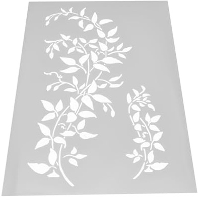 Large A4 Reusable Tree Vine Leaf Stencil, 8.3” x 11.6” Ivy Painting Template for Walls, Furniture, Canvas, and DIY Home Decor Art Projects