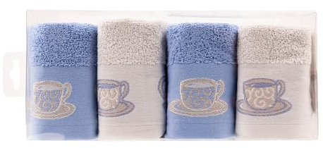 BOSKIMO Paños de Cocina Algodón Premium – Pack de 4 Trapos de Cocina Microfibra y Rizo, Trapos Cocina Algodón Absorbentes, Paños de Limpieza – Fabricado en Portugal