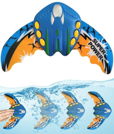 TPZORJX 1 Pieza Deslizador Subacuático, Juguetes de Peces Diablo, Juguetes de Piscinas, Fiesta de Piscinas, Juguetes de Peces, Juguetes Subacuáticos, Azul Mediano