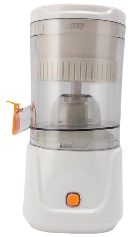 Elektrisk citruspress, sladdlös uppladdningsbar automatisk juicemaskin, apelsinpress med lätt hällbart pip för apelsin, citron, grapefruktjuice, lätt att rengöra