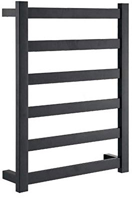 JZWCHQ Asciugamano più Caldo, portavalo riscaldato a Parete Radiatore Quadrato portavalo Elettrico portavalo Neri e portabicchieri di Asciugatura