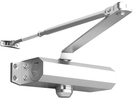 Medium Duty Hydraulic Door Closer for Commercial & Residential Use - Perfect for Screen Doors, Garage Entry, and Interior Doors with Soft Close Technology - Adjustable Automatic Door Closing Mechanism