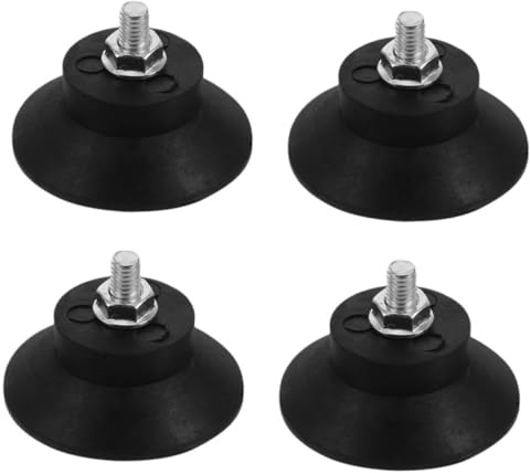 AUTSUPPL 4pcs Threaded Anti-vibration Rubber Foot Pads Shock Absorbing Dampers for Furniture Legs and Industrial Machines Weather Resistant Isolation