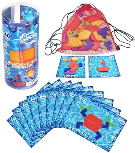 Juguetes Para La Piscina Para Niños - Divertidos Juegos De Entrenamiento De Natación De Buceo | Torpedos Del Tesoro Con Peso Hundido, Kit De Juego Sumergible Activo En Agua | Juego De Anillos