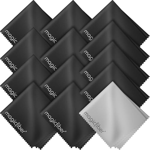 MagicFiber Microfiber Cleaning Cloth, 13 Pack - Premium Cloth for Glasses, Lens, Screens & More