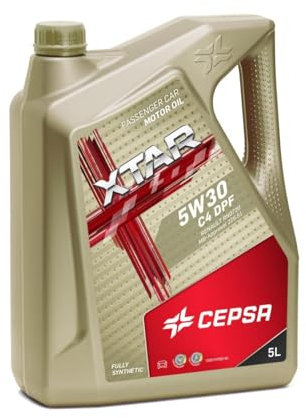 CEPSA 5W30 C4 DPF 5L Lubricante Sintético para Vehículos Gasolina y Diésel