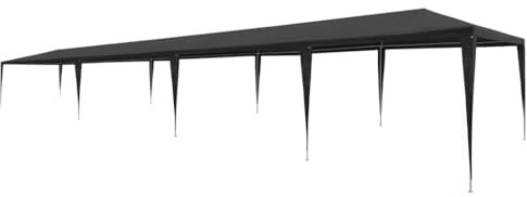 vidaXL Tendone per Feste in PE 3x12 m Antracite Tenda da Giardino Party Gazebo