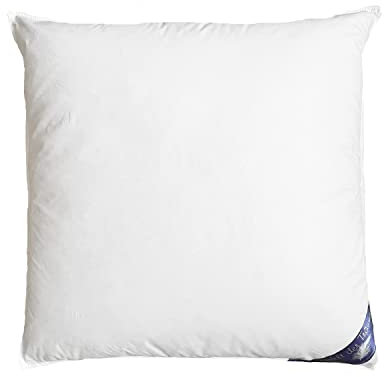 Welt der Träume Daunenkissen | 80x80 cm | Füllgewicht: 1600 Gramm | 3 Kammer Kopfkissen | 100% Baumwollbezug | Kopfkissen Daunen | Federkissen | kein Lebendrupf | weiß