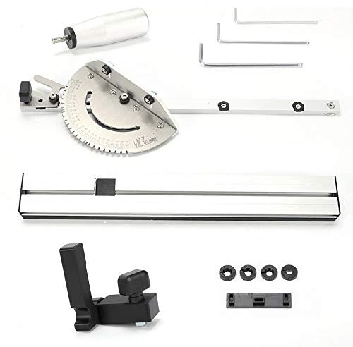 Gehrungslehre Hochpräzise Gehrungslehre Router Sägen Zubehör Herrscher 450mm für Tischsäge, Sägezubehör