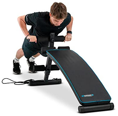 Banc de Musculation ARTEMIS Appareil de fitness multifonction avec sangles de résistance et Hauteur réglable - Charge max 110Kg