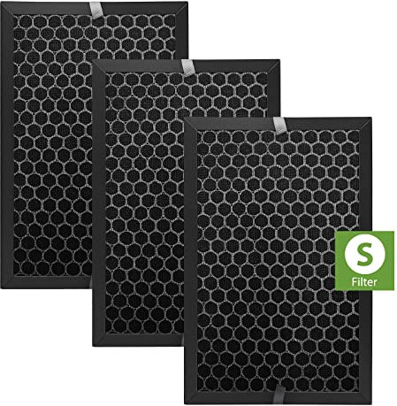 Smilyan 3 Pack HRFSC1 Replacement Filter S for Honeywell HPA3000 PowerPlus and HPA5000 Insight Series Air Purifier，HRFSC1 Activated Carbon Filter
