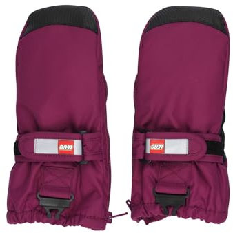 Kabooki Unisex LWARIPO 703-MITTENS W/MEM. Fäustlinge, Bordeaux, 86/92