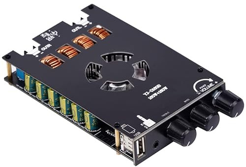 Hi-Fi-förstärkare，Audioförstärkare TDA7498E 160W+160W HIFI Digital ljudeffektförstärkarkort Klass D 2-kanals stereo med ljudjustering D160B DC 24V
