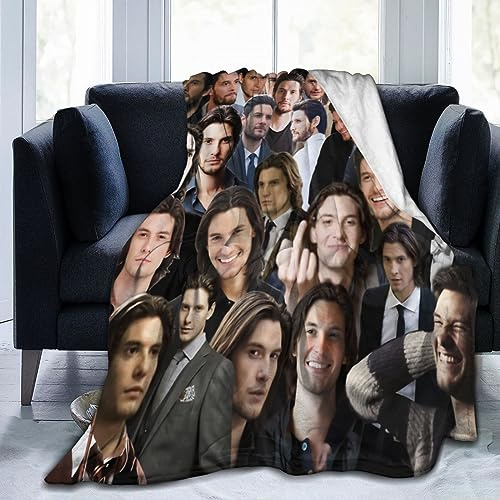 QapLWczK Ben Barnes Coperta in micropile ultra morbida, leggera, accogliente, per casa, camera da letto, divano, ufficio, universale, 127 x 101,6 cm