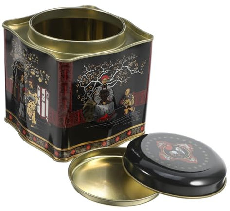 COLLBATH Boîtes Carrées Avec Couvercle Boîtes à Thé Et Café Organisateurs De Rangement Vintage Pour Biscuits Et Collations Vrac