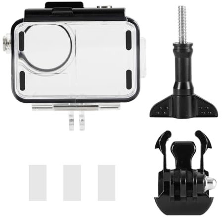 NOLOWY Waterproof Housing Case For Action Cameras 4 And 3 With Fog Resistant Protector, Dive Shell 60M Depth Rating