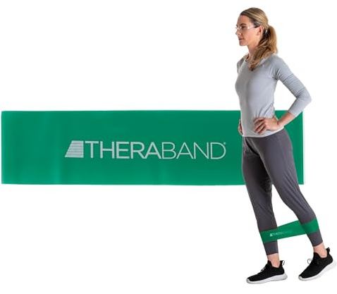 Thera-Band Loop - Banda elástica para fitness (7,6 x 30,5 cm), color verde