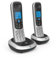 BT 2200 Cordless Landline House Phone with Nuisance Call Blocker, Twin Handset Pack- Black