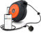 SuperHandy Cord Reel Retractable Extension Extra Long 15m (50ft) x 3G2.5mm² H05VV-F 3200W Max Industrial Polypropylene Ultra Heavy Duty Commercial Premium Grade Cable (UK Plug& Socket)
