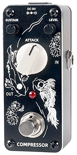 Sondery Kompressor Gitarre Bass Effektpedal - True Bypass, Steuerung durch Sustain-Level und Befestigung, Mini-Größe mit Kunstdesign