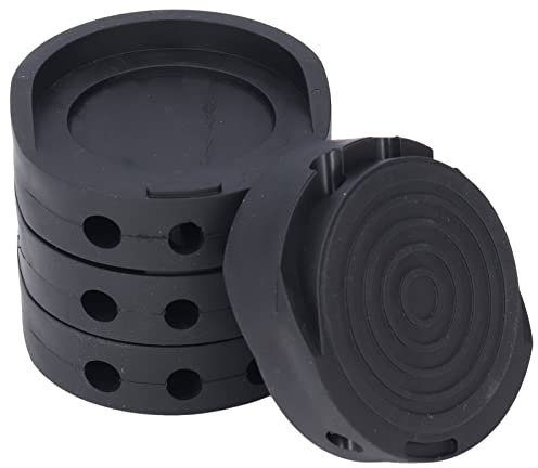 4 almohadillas antivibración, alfombrilla de pie para lavadora, alfombrillas antideslizantes de goma antivibración, alfombrillas de cancelación de ruido, base de protección de soporte universal para e