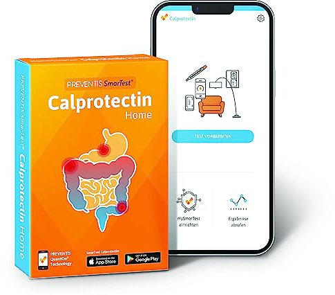 Preventis SmarTest® Calprotectin Home | Selbsttest zur Bestimmung von Entzündungen im Magen-Darm-Trakt | Darmentzündungstest mit 93,8% Spezifität | Ergebnis in 15 Minuten – (1 Stück Stuhltest)