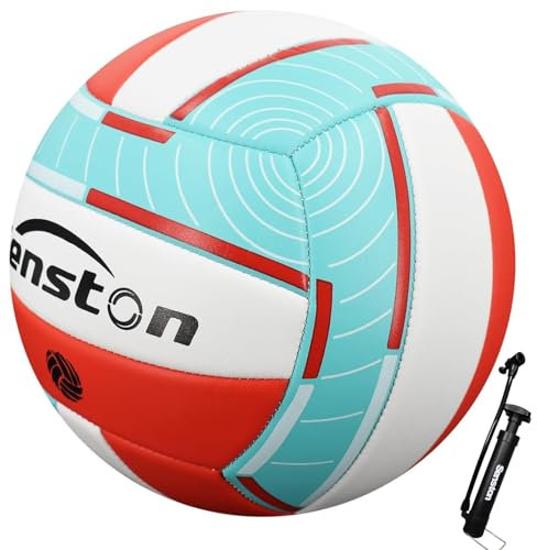 Senston Volleyball Soft Touch Größe 5, Outdoor Wasser Beach Volleyball mit Pumpe für Spiel und Unterhaltung