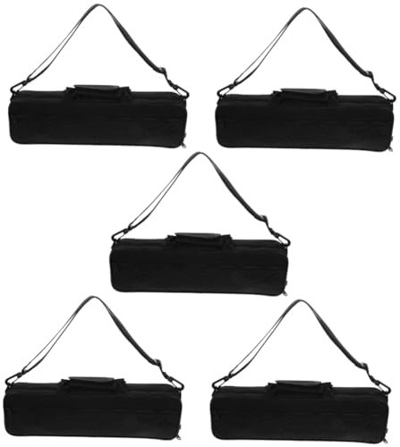 ibasenice 5stücke Flöten Tragetasche Aus Wasserdichtem Oxford Leichte Kompakte Aufbewahrung Für Querflöte Robuste Konstruktion Mit Einfachem Tragegriff Für Musiker Und Unterwegs