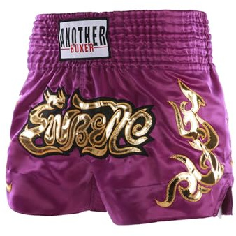 YOOJIA Boxningsshorts barn pojke flicka Muay Thai MMA sparkar joggingsdräkt löpning unisex barn trosor kickboxning bur strid 5–16 år, Färg: blå, 13-14 år