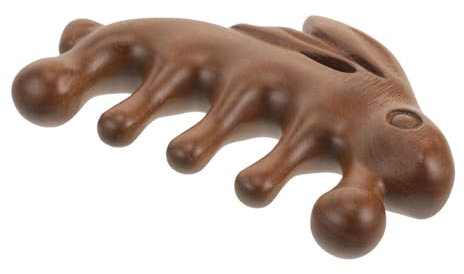 SEWOART Kopfhaar Massagekamm Aus Holz Ergonomisch Glatte Kanten Für Kopfhautpflege Körper Akupunkturpunkt Massagegerät