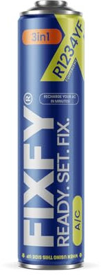 FIXFY 3-i-1 – Ersättning köldmedel R1234YF med olja och tätningsmedel – för fordon från tillverkningsår 2017 – fylla luftkonditioneringen själv