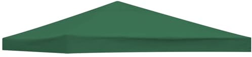 Dunkelgrüne Pavillon-Abdeckung, 3 x 3, wasserdicht, UV-Schutz, minimalistisches Design für Garten, Party, Grill, nur Ersatz