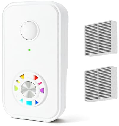 Ioniseurs d'air pour la maison, purificateur d'air à ions négatifs avec ventilateur silencieux et filtre en option pour une meilleure circulation de l'air, mini purificateur d'air pour fumée