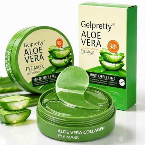 56 Parches Contorno de Ojos Aloe Vera y Ácido Hialurónico - Mascarilla