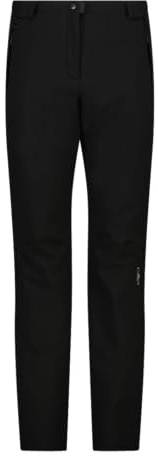 CMP Pantaloni in Softshell da Donna, Nero, XL