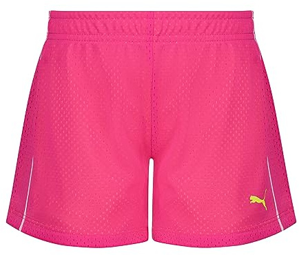 PUMA Girls' Active Short, Pink Glo, M