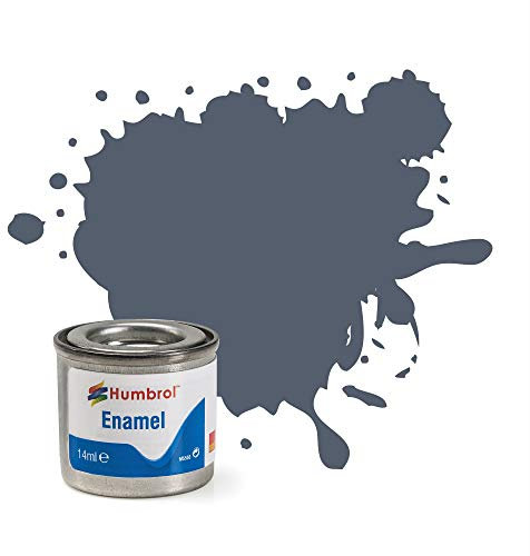 Humbrol Model Paint - AA0850 No 77 Navy Blue - Matt - Tinlet No 1 (14ml), Enamel Paints for Models, Plastic, Metal, Wood, Glass, Ceramics and More, Enamel Touch Up Paint - Hobby Paint Tin for Craft