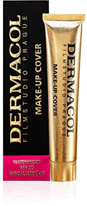 Dermacol - Full Coverage Foundation, Flüssige Makeup Matte Foundation mit SPF 30, Wasserfeste Foundation für fettige Haut, Akne, & Augenringe, Langanhaltende Makeup Produkte, 30g, Farbton - 222