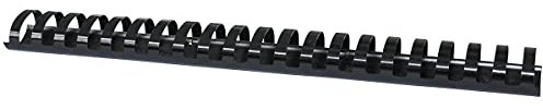 OFFICE PRODUCTS Plastikbinderücken 50 Stück DIN A4 32mm (300 Seiten) Binderücken Bindungskämme Plastikbindung | Kunststoff | Farbe: Schwarz