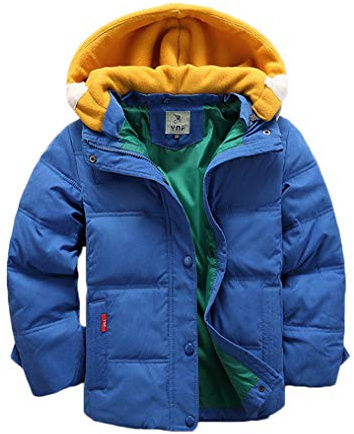 Vinmin Kids Winter Latest Thicken Hooded Jacket Warm Quilted Coat Casual Outdoor Cool Cute for Boys Girls Autumn Spring