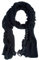 Invero, Merino Schal Lilly, 100% Wolle (Schwarz)