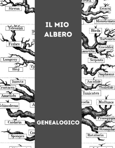Il Mio Albero Genealogico: Libro del diagramma dell'albero genealogico e registrare la vostra ricerca, libro di genealogia da completare, libro del registro di storia della famiglia.