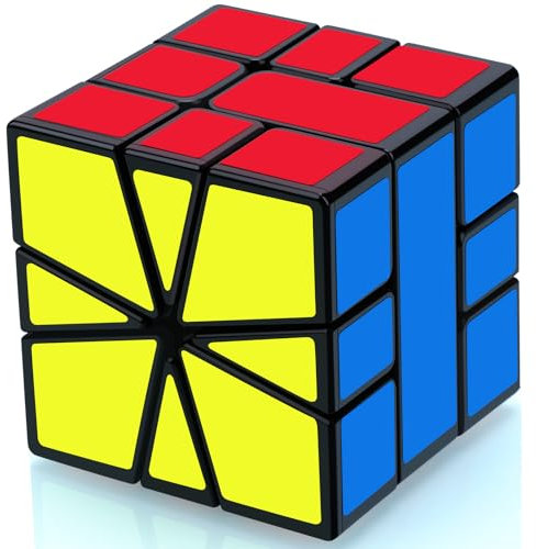 TOYESS Spezieller Zauberwürfel SQ1 für Kinder und Erwachsene, Mehrfarbiger Speed Cube Professionell, 3D Rätselspielzeug Denkaufgaben, Strumpffüller für Jungen und Mädchen