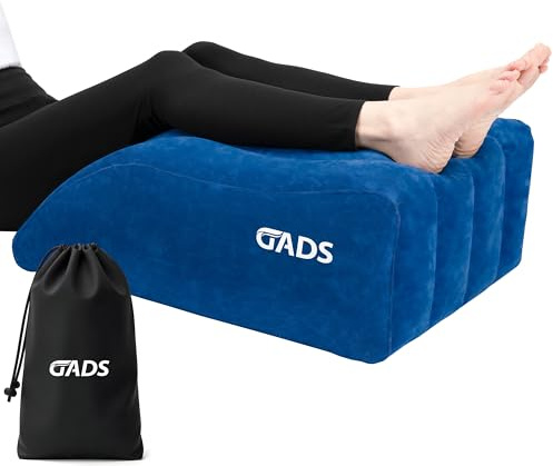 Cuscino gonfiabile per gambe, cuscino gonfiabile per gambe e ginocchia, cuscino da viaggio, cuneo per dormire a letto e design di supporto per un comfort elevato, cuscino portatile per la circolazione