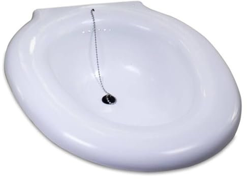 Bidet Portatile. Bidet portatile per WC con tappo incorporato. Sedile da bagno adattabile a WC. Bidet Sanitario Capacità 3,5 L. Sedile WC universale per WC